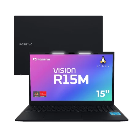 Notebook Positivo Vision R15M R516512BI-15 AMD Ryzen 5 5625U 16GB 512GB 15.6″ FHD IPS Linux