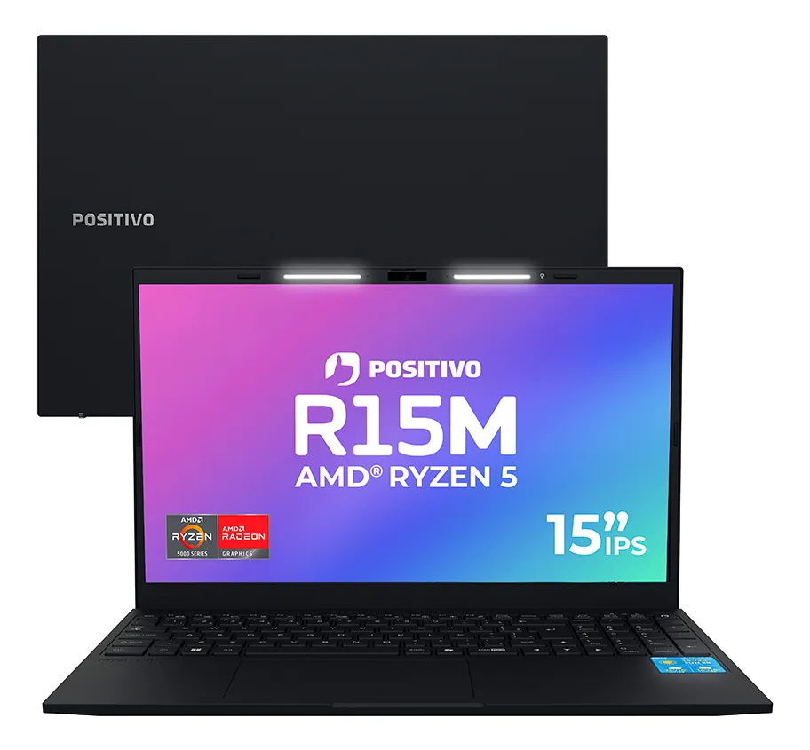 Notebook Positivo Vision R15M AMD Ryzen 5 5625U 16GB 512GB 15.6″ FHD IPS Windows 11