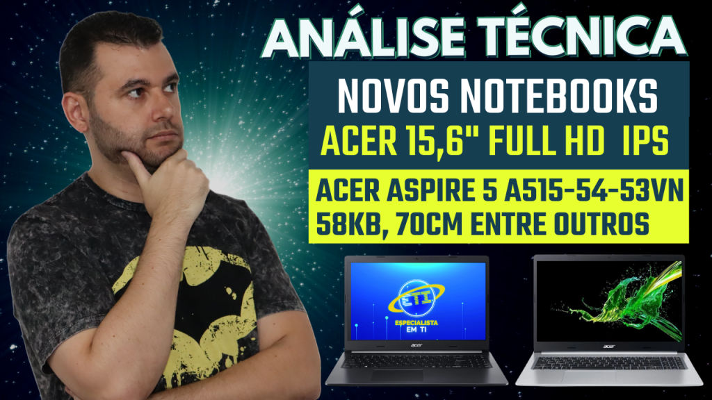 Novos notebooks acer 2021