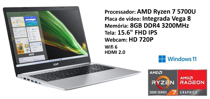 Notebook Acer Aspire 5 A515-45-R760
